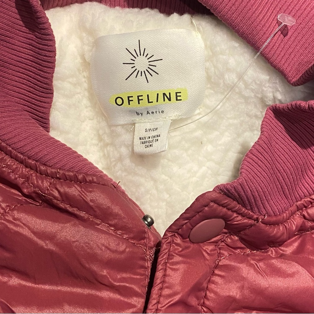 Offline Aerie Puffer Sherpa Jacket NWOT - Picture 8 of 8